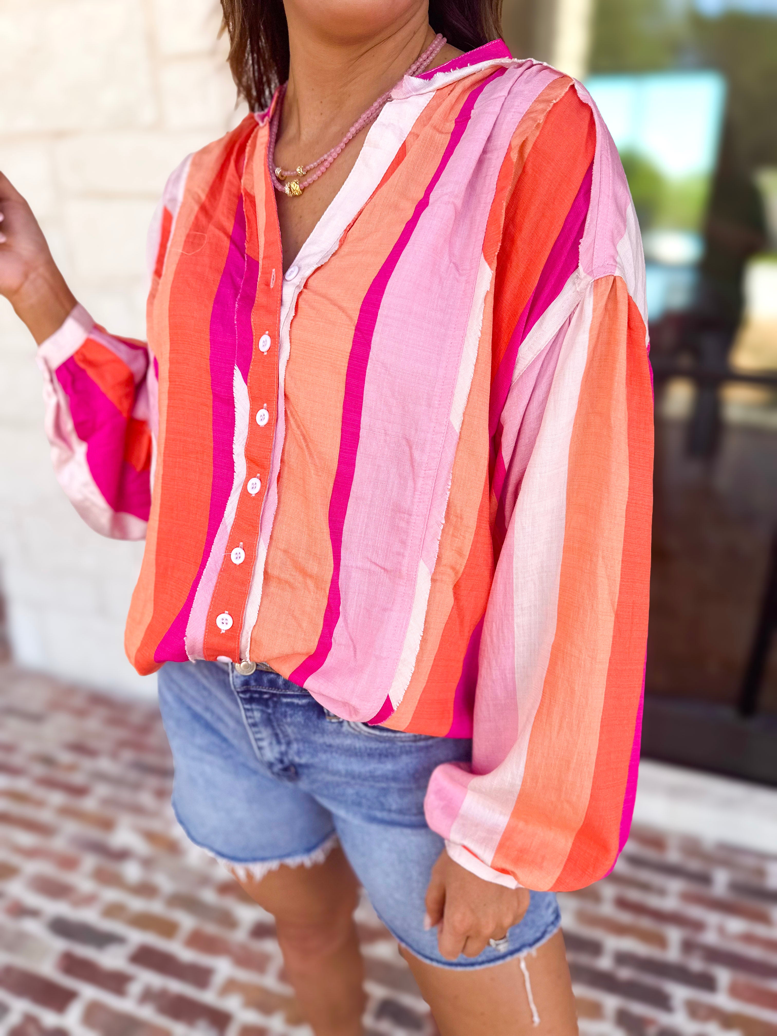 The Santa Fe Blouse-200 Fashion Blouses-FATE-July & June Women's Fashion Boutique Located in San Antonio, Texas