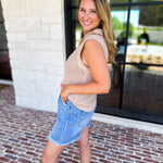 Knit Zip Tank-230 Sweaters/Cardis-FATE-July & June Women's Fashion Boutique Located in San Antonio, Texas