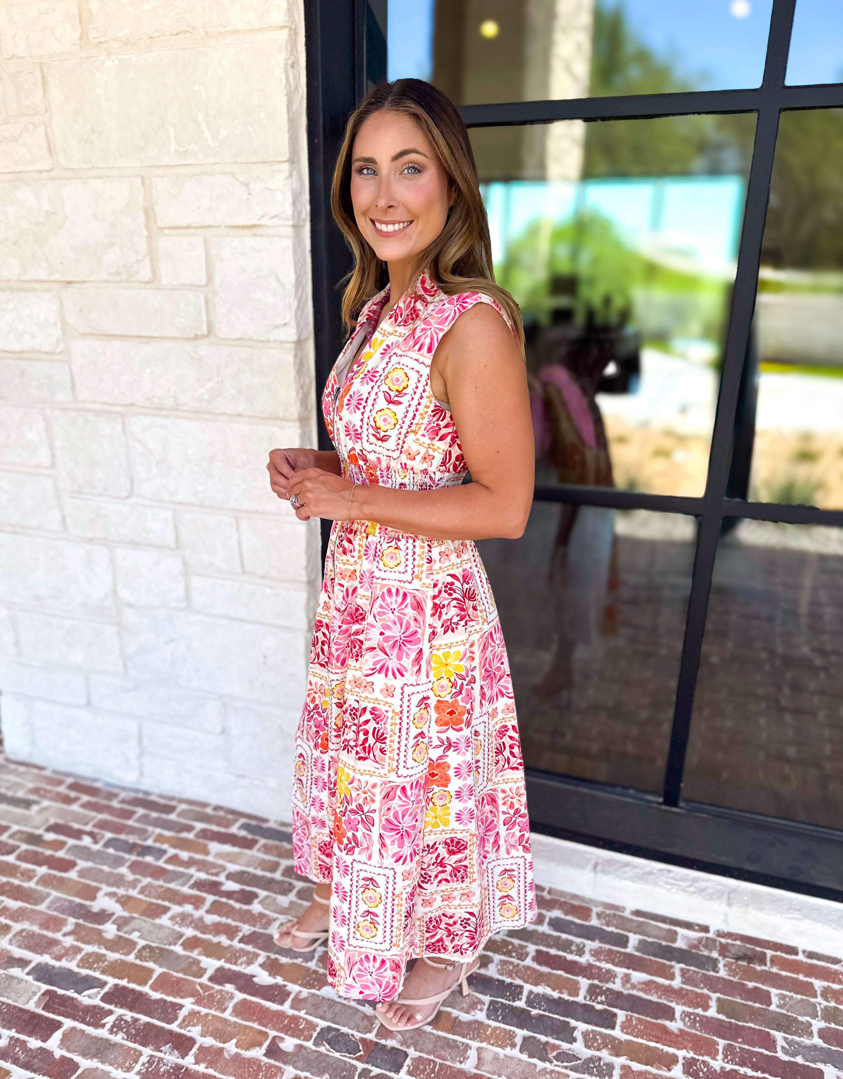 The Palm Beach Midi Dress-500 Midi-FATE-July & June Women's Fashion Boutique Located in San Antonio, Texas