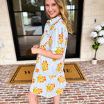 THML - Bold Floral & Stripe Mini Dress-510 Mini-THML-July & June Women's Fashion Boutique Located in San Antonio, Texas