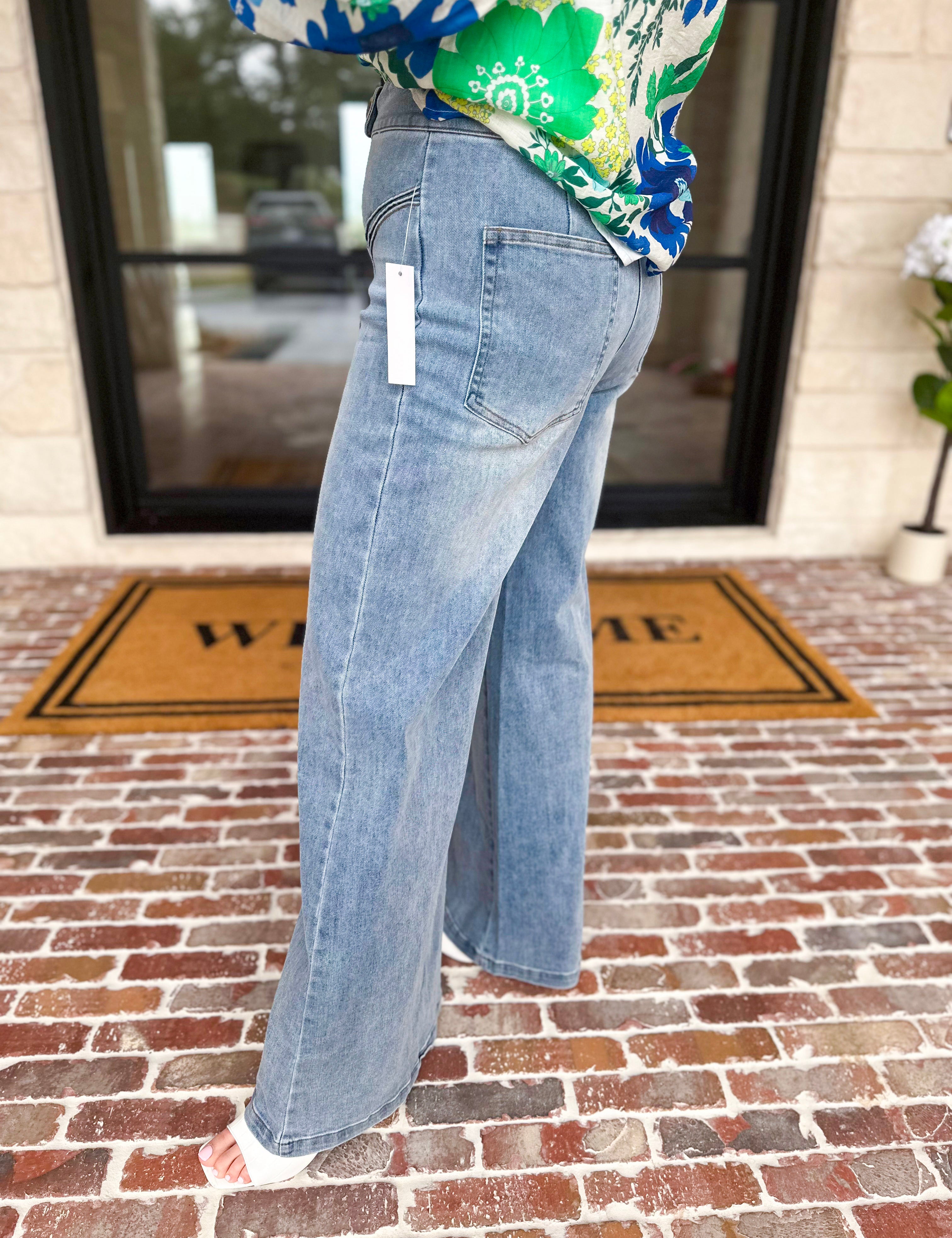 The Carrie Denim Pants-400 Pants-FATE-July & June Women's Fashion Boutique Located in San Antonio, Texas