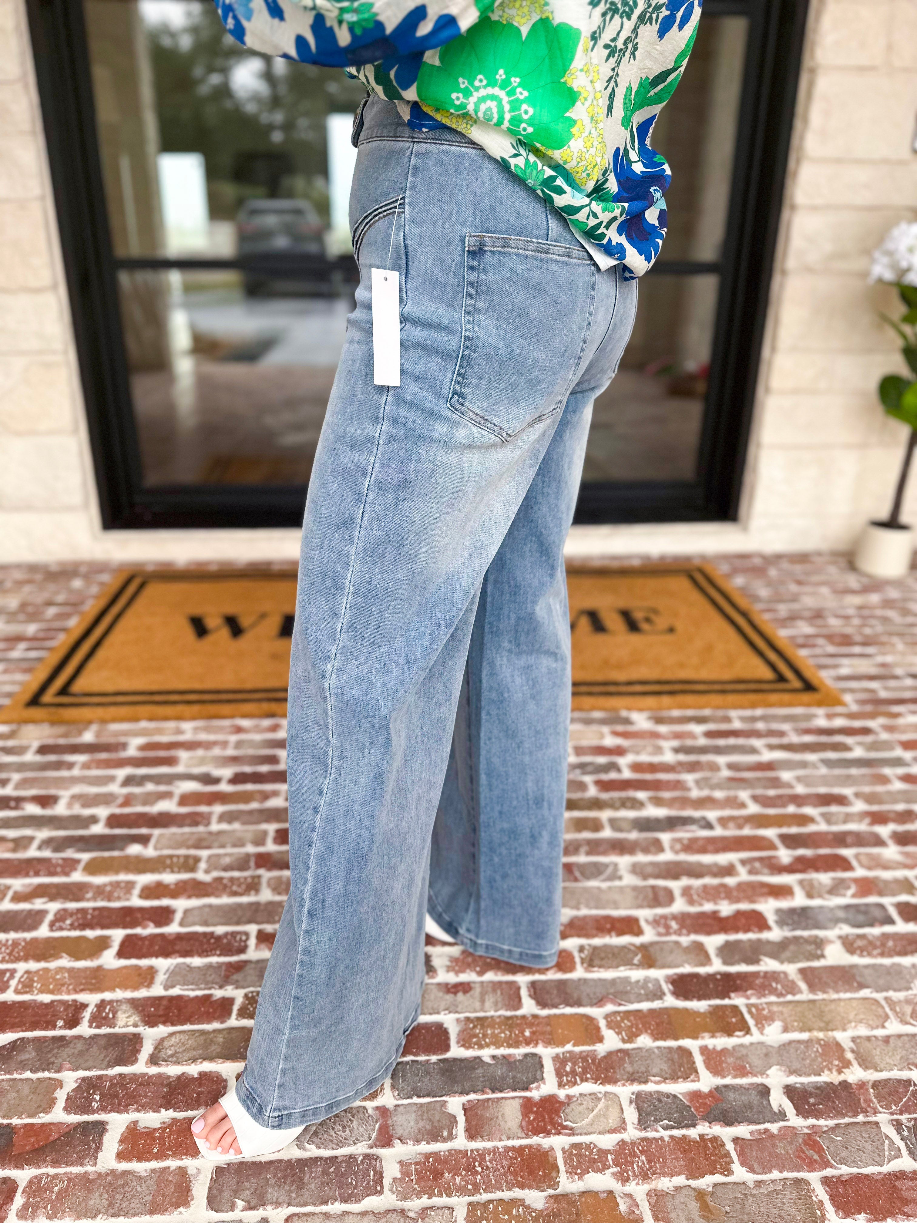 The Carrie Denim Pants-400 Pants-FATE-July & June Women's Fashion Boutique Located in San Antonio, Texas