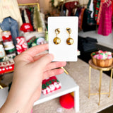 Easton Elle - Tigers Eye Round Earrings-110 Jewelry & Hair-Easton Elle-July & June Women's Fashion Boutique Located in San Antonio, Texas