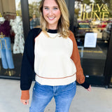 THML - Colorblock Sweater-230 Sweaters/Cardis-THML-July & June Women's Fashion Boutique Located in San Antonio, Texas