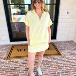 Weekend Traveler Skort Set - Lemon-300 Athleisure/Lounge-RAE MODE-July & June Women's Fashion Boutique Located in San Antonio, Texas