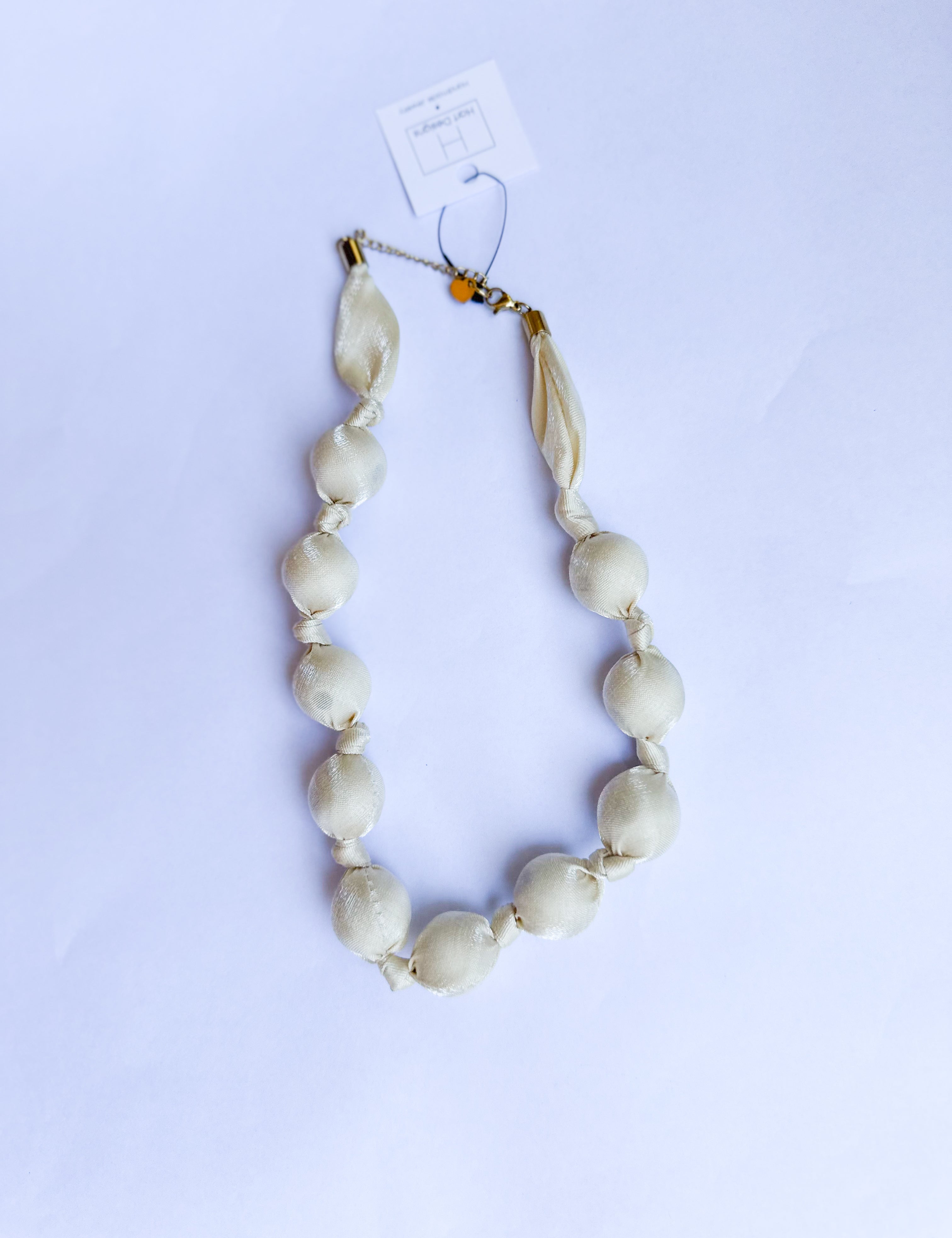 Bubble Necklace - Cream-110 Jewelry & Hair-HART DESIGNS-July & June Women's Fashion Boutique Located in San Antonio, Texas