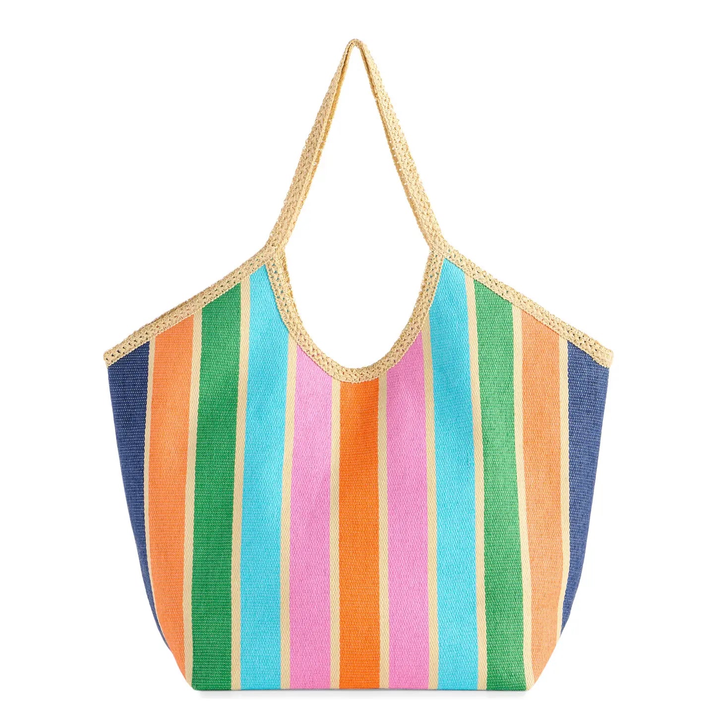 Capri Tote Bag - Pink Multi-130 ACCESSORIES-SHIRALEAH-July & June Women's Fashion Boutique Located in San Antonio, Texas