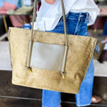 Paige Suede Tote Bag - Olive-130 ACCESSORIES-SHIRALEAH-July & June Women's Fashion Boutique Located in San Antonio, Texas