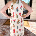 THML - Bloom Halter Midi Dress-500 Midi-THML-July & June Women's Fashion Boutique Located in San Antonio, Texas