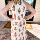 THML - Bloom Halter Midi Dress-500 Midi-THML-July & June Women's Fashion Boutique Located in San Antonio, Texas