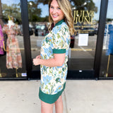The Julia Mini Dress - Blue-510 Mini-ENTRO-July & June Women's Fashion Boutique Located in San Antonio, Texas