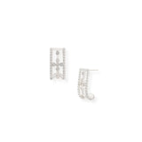 Natalie Wood - Legacy Cross Mini Drop Earrings - Silver-110 Jewelry & Hair-Natalie Wood-July & June Women's Fashion Boutique Located in San Antonio, Texas