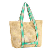 Dorian Tote Bag & Hat Set - Green-130 ACCESSORIES-SHIRALEAH-July & June Women's Fashion Boutique Located in San Antonio, Texas