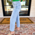 Vervet - High Rise Cropped Slim Wide Jeans-400 Pants-VEVERT BY FLYING MONKEY-July & June Women's Fashion Boutique Located in San Antonio, Texas