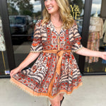 Charcoal Boho Mini Dress-510 Mini-ENTRO-July & June Women's Fashion Boutique Located in San Antonio, Texas