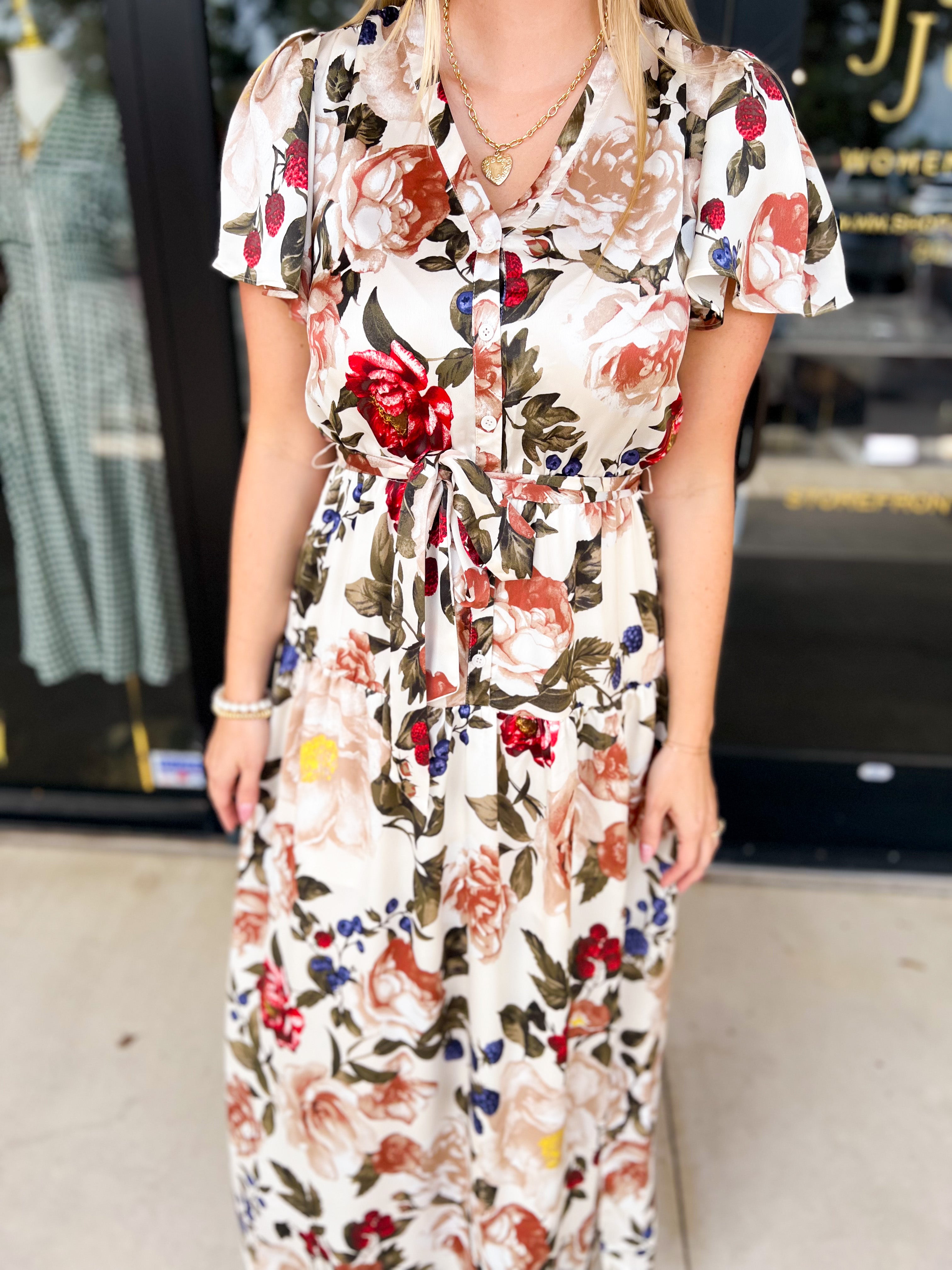 The Eden Midi Dress-500 Midi-SKIES ARE BLUE-July & June Women's Fashion Boutique Located in San Antonio, Texas