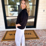 The Go-To Girl Sweater Top - Black-230 Sweaters/Cardis-ENTRO-July & June Women's Fashion Boutique Located in San Antonio, Texas