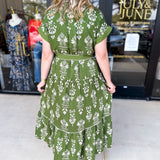 The Kailey Midi Dress - Olive-500 Midi-ENTRO-July & June Women's Fashion Boutique Located in San Antonio, Texas