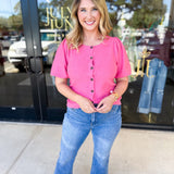 Bubblegum Pink Cardigan-230 Sweaters/Cardis-FATE-July & June Women's Fashion Boutique Located in San Antonio, Texas