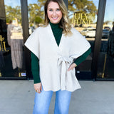THML - Chic Knit Cardigan Wrap - Cream-230 Sweaters/Cardis-THML-July & June Women's Fashion Boutique Located in San Antonio, Texas