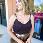 Elevated Everyday Cami - Chocolate-200 Fashion Blouses-SKIES ARE BLUE-July & June Women's Fashion Boutique Located in San Antonio, Texas