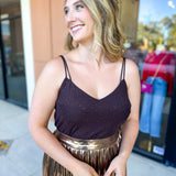 Elevated Everyday Cami - Chocolate-200 Fashion Blouses-SKIES ARE BLUE-July & June Women's Fashion Boutique Located in San Antonio, Texas