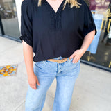 Braided Blouse-200 Fashion Blouses-ENTRO-July & June Women's Fashion Boutique Located in San Antonio, Texas