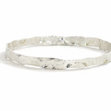 Easton Elle - Thin Plated Bangle - Medium - SIlver-110 Jewelry & Hair-Easton Elle-July & June Women's Fashion Boutique Located in San Antonio, Texas