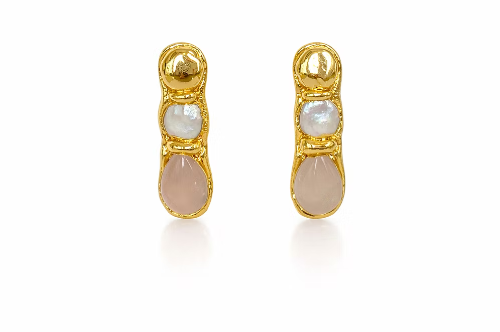 Easton Elle - Blush Bloom Earrings-110 Jewelry & Hair-Easton Elle-July & June Women's Fashion Boutique Located in San Antonio, Texas