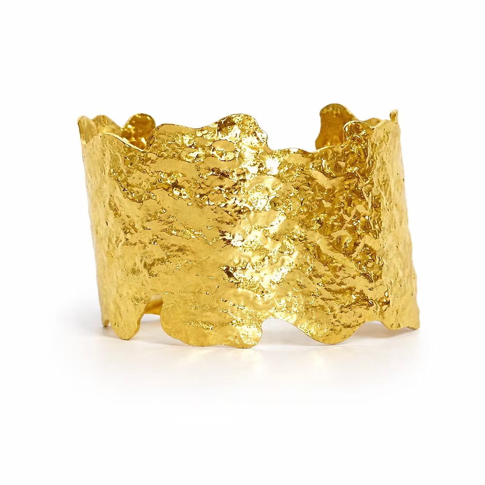 Easton Elle - Ulta Thick Plated Cuff Bracelet - Gold-110 Jewelry & Hair-Easton Elle-July & June Women's Fashion Boutique Located in San Antonio, Texas