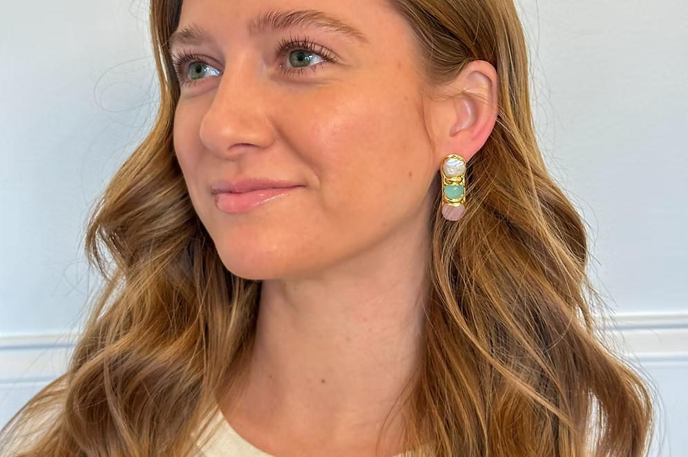 Easton Elle - Pastel Pearl Earrings-110 Jewelry & Hair-Easton Elle-July & June Women's Fashion Boutique Located in San Antonio, Texas