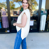 The Abigail Sweater Top - Cream-230 Sweaters/Cardis-ENTRO-July & June Women's Fashion Boutique Located in San Antonio, Texas