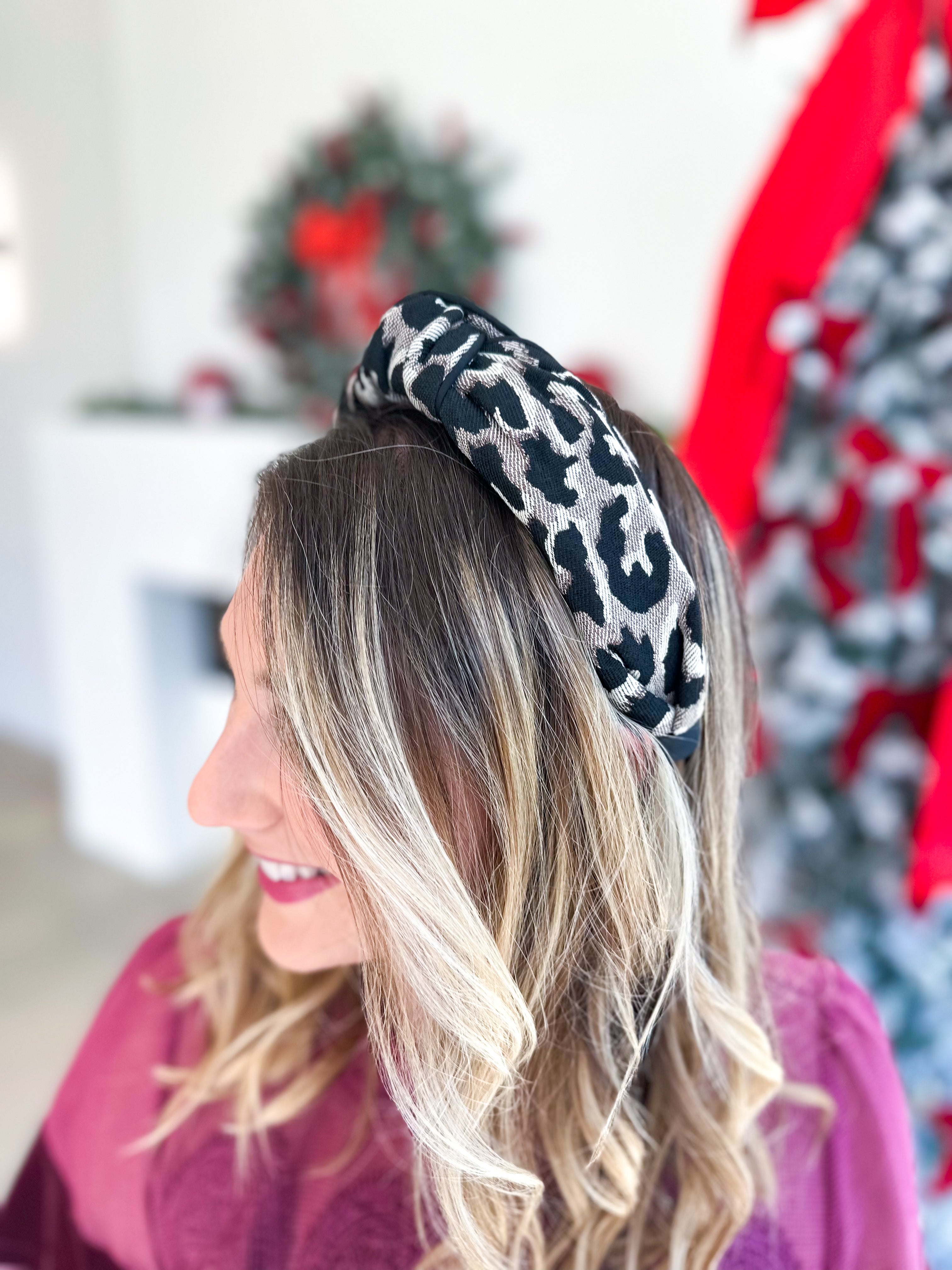 Leopard Knotted Headband-130 ACCESSORIES-SHIRALEAH-July & June Women's Fashion Boutique Located in San Antonio, Texas