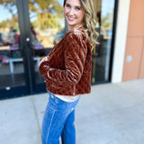 Golden Quilted Jacket-600 Outerwear-FATE-July & June Women's Fashion Boutique Located in San Antonio, Texas