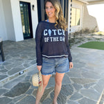 Catch of the Day Open Knit Sweater Top-230 Sweaters/Cardis-SHIRALEAH-July & June Women's Fashion Boutique Located in San Antonio, Texas