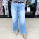 Vervet - High Rise Comfort Stretch Wide Leg Jeans-400 Pants-VEVERT BY FLYING MONKEY-July & June Women's Fashion Boutique Located in San Antonio, Texas