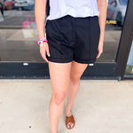 Upscale Shorts - Black-410 Shorts/Skirts-ENTRO-July & June Women's Fashion Boutique Located in San Antonio, Texas