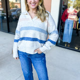 Casual Collared Sweater-230 Sweaters/Cardis-FATE-July & June Women's Fashion Boutique Located in San Antonio, Texas