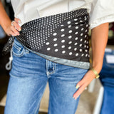 Paisley Square Scarf - Black-130 ACCESSORIES-SHIRALEAH-July & June Women's Fashion Boutique Located in San Antonio, Texas