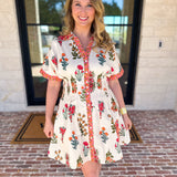 THML - The Elle Floral Mini Dress-510 Mini-THML-July & June Women's Fashion Boutique Located in San Antonio, Texas