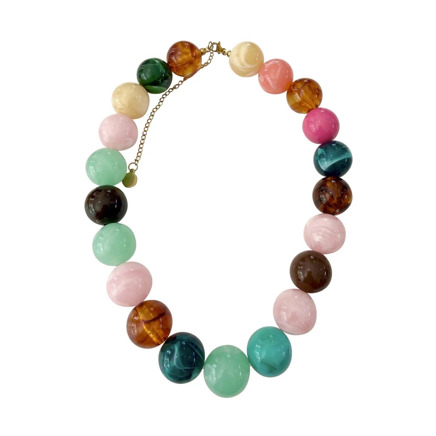 The Dori Beaded Necklace - Pink Mix-110 Jewelry & Hair-Gemelli-July & June Women's Fashion Boutique Located in San Antonio, Texas