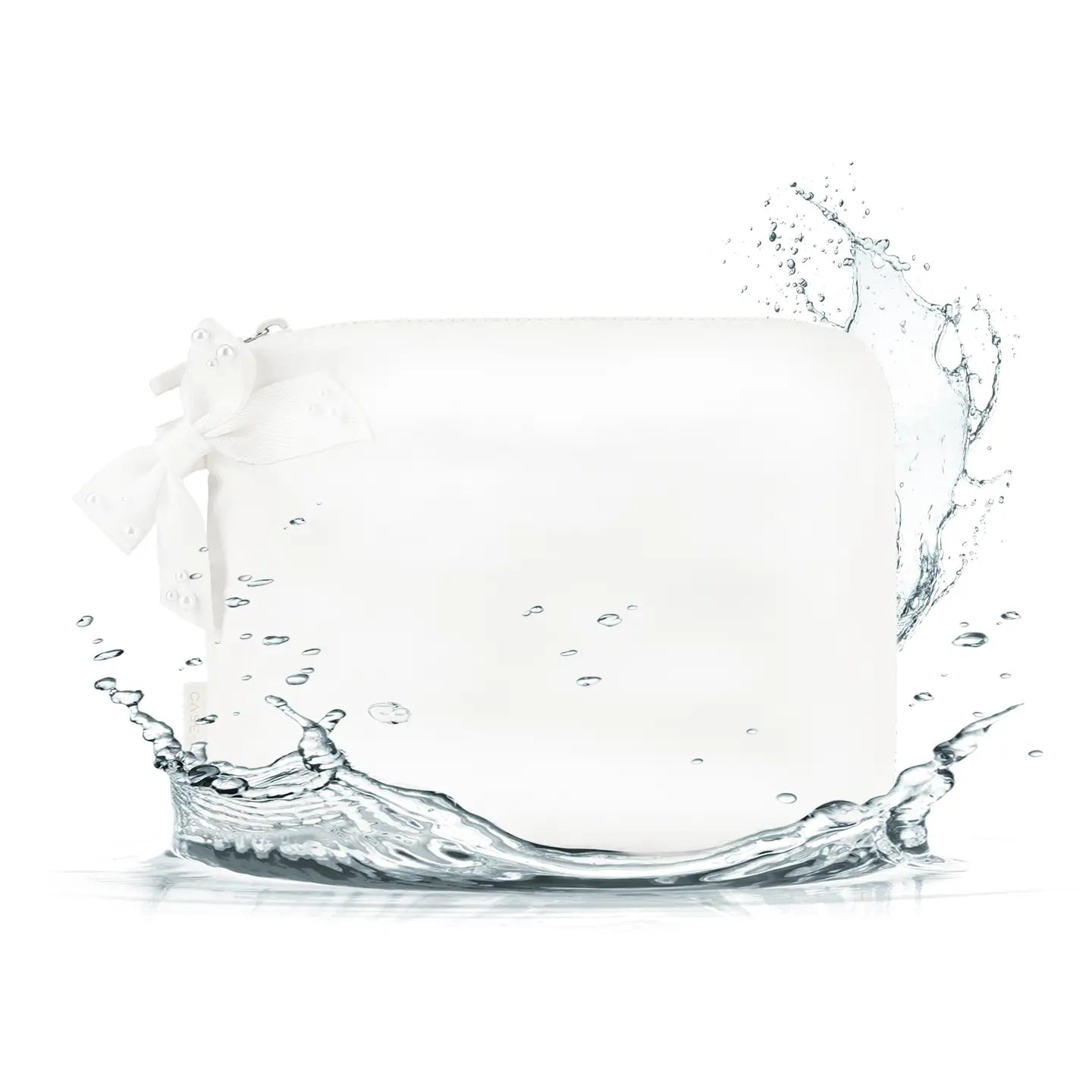 Case-Mate - Ivory Pearl Bow Waterproof Zip Pouch-140 Gifts + Home-Casemate-July & June Women's Fashion Boutique Located in San Antonio, Texas