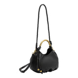 Dottie Gold Top Handle Bag - Black-130 Accessories-MELIE BIANCO-July & June Women's Fashion Boutique Located in San Antonio, Texas