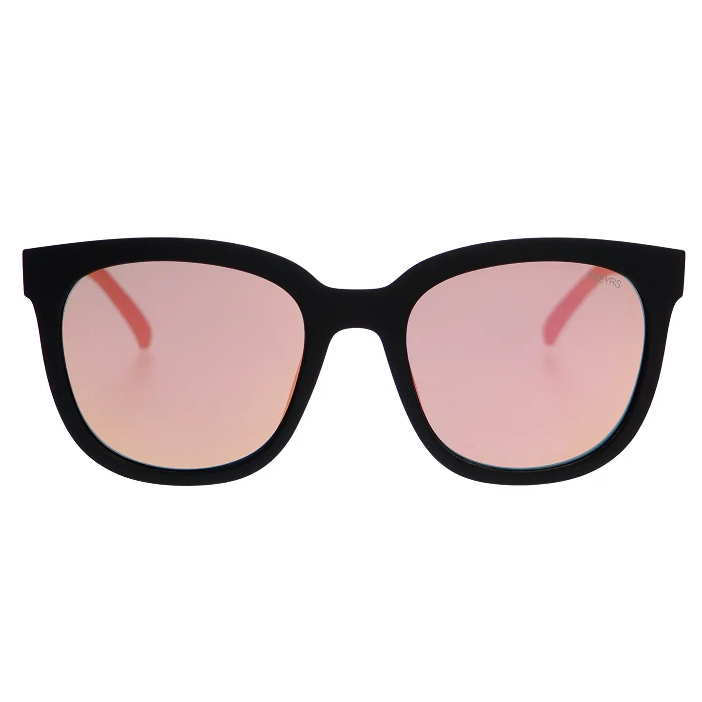 FREYRS - Taylor Oversized Sunglasses - Matte Black/Pink Mirror-130 Accessories-FREYRS-July & June Women's Fashion Boutique Located in San Antonio, Texas