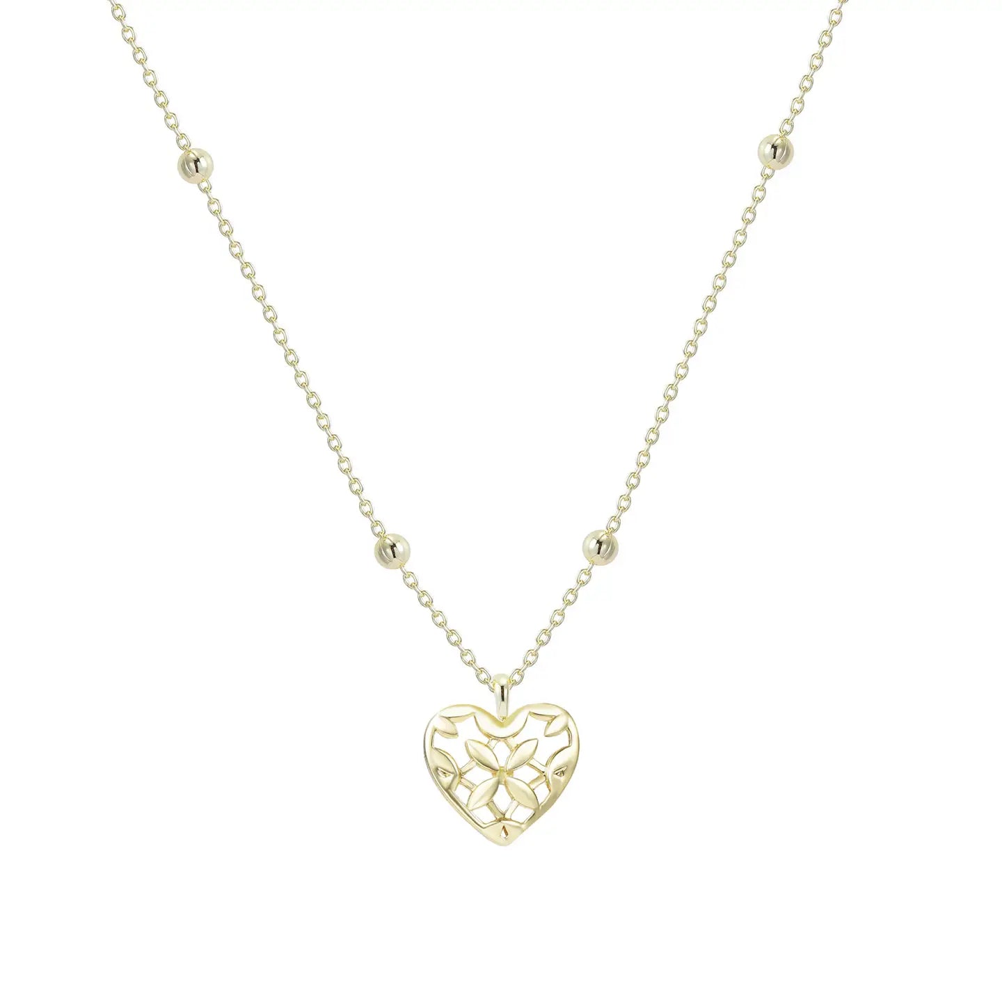 Natalie Wood - Believer Heart Necklace in Gold-110 Jewelry & Hair-Natalie Wood-July & June Women's Fashion Boutique Located in San Antonio, Texas