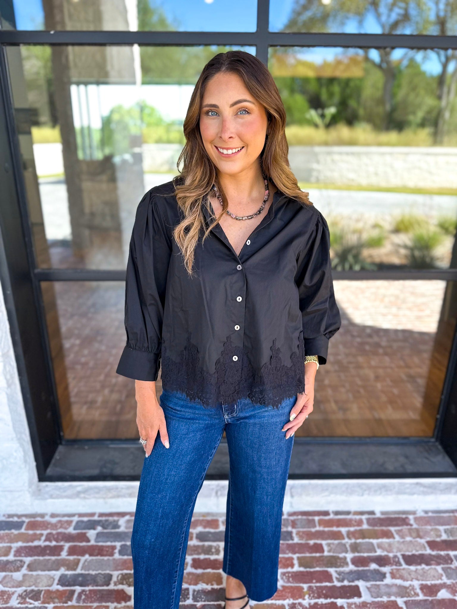 Work to Happy Hour Blouse - Black-200 Fashion Blouses-ENTRO-July & June Women's Fashion Boutique Located in San Antonio, Texas