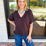 Liverpool - Simplicity Dolman Top - Java-210 Casual Blouses-LIVERPOOL JEANS COMPANY-July & June Women's Fashion Boutique Located in San Antonio, Texas