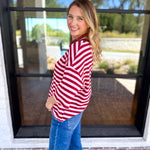 The Coffee Run Tee - Pink Sangria-210 Casual Blouses-ENTRO-July & June Women's Fashion Boutique Located in San Antonio, Texas