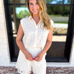 The Hamptons Tank & Shorts Set-510 Mini-SKIES ARE BLUE-July & June Women's Fashion Boutique Located in San Antonio, Texas