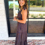 THML - Spotted Together Midi Dress-500 Midi-THML-July & June Women's Fashion Boutique Located in San Antonio, Texas